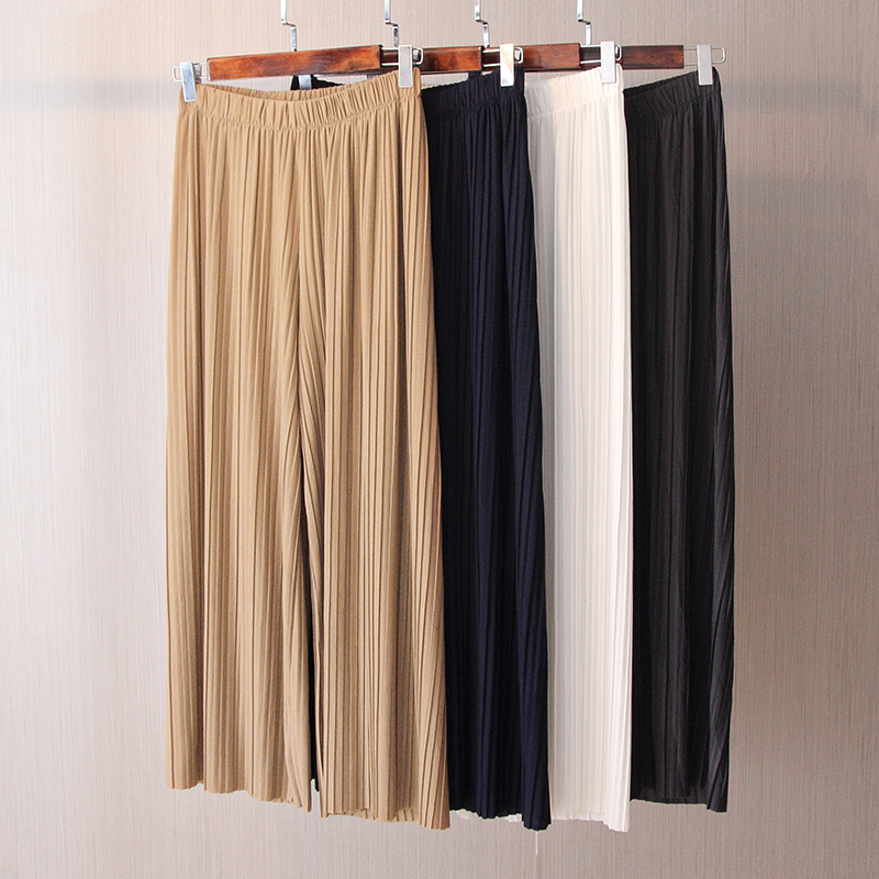 2018 Spring new pattern Korean Edition Show thin Bouffancy Wide leg pants student Chiffon Ninth pants Easy Casual pants Culottein the Women's clothing/Boutique , Pants , Casual pants category - from Buy2taobao.com to provide professional Taobao agent buy service
