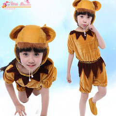 儿童动物服表演服装小鸭子青蛙小鸡鱼乌龟演出服猴子秋冬舞蹈服