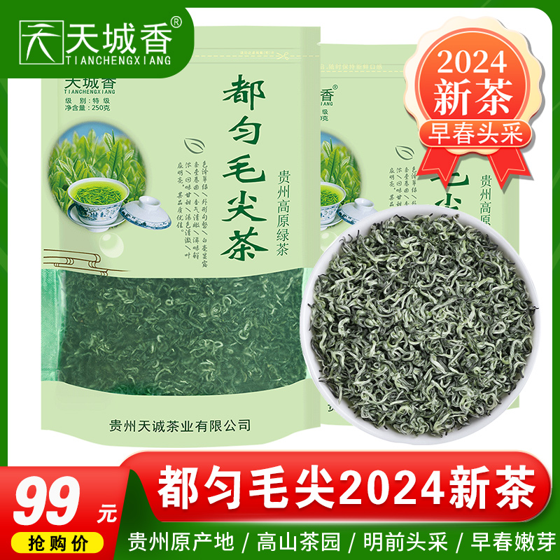 贵州都匀毛尖茶2024新茶特级明前