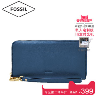 gucci最受歡迎的女士包 歡聚日 Fossil 化石女士錢包 時尚長款手拿包牛皮錢包女SL7203 gucci最便宜的女包