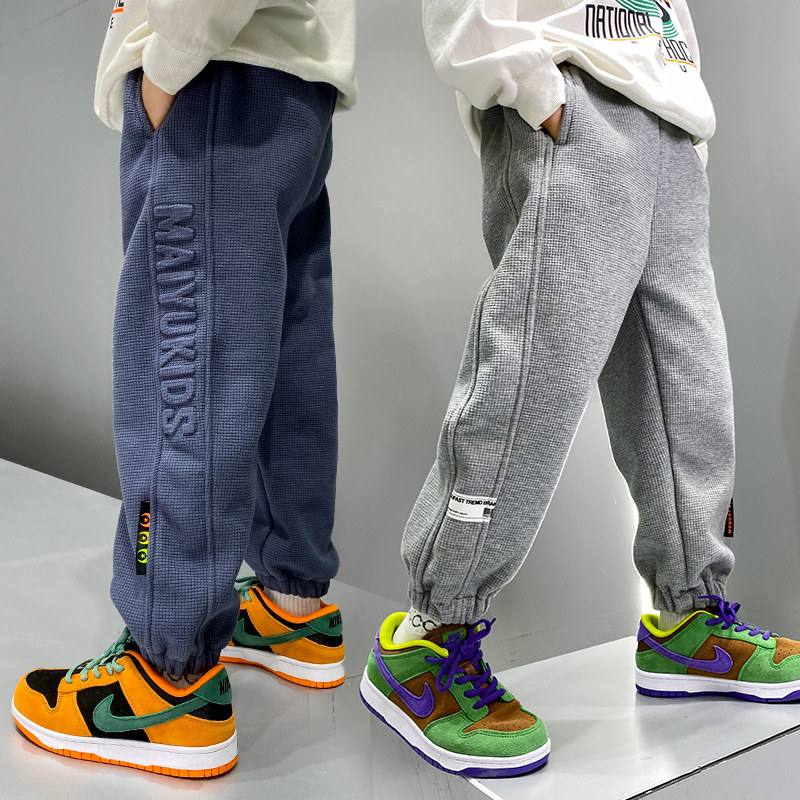 童裤男童裤子运动休闲长裤中大儿童卫裤宽松裤子