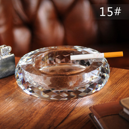 大公豹 水晶烟灰缸菠萝纹 创意烟灰缸个性时尚欧式烟灰缸大号包邮