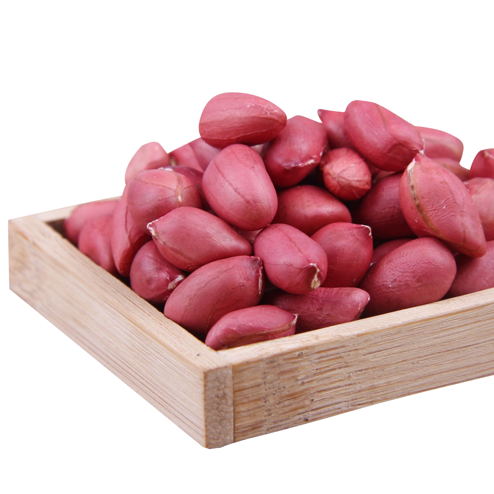 红皮花生米生红皮花生6件包邮红皮花生仁小粒500克