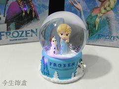 发光雪花水晶球玻璃球灯光彩灯摆件工艺品礼品男女生日礼物包邮