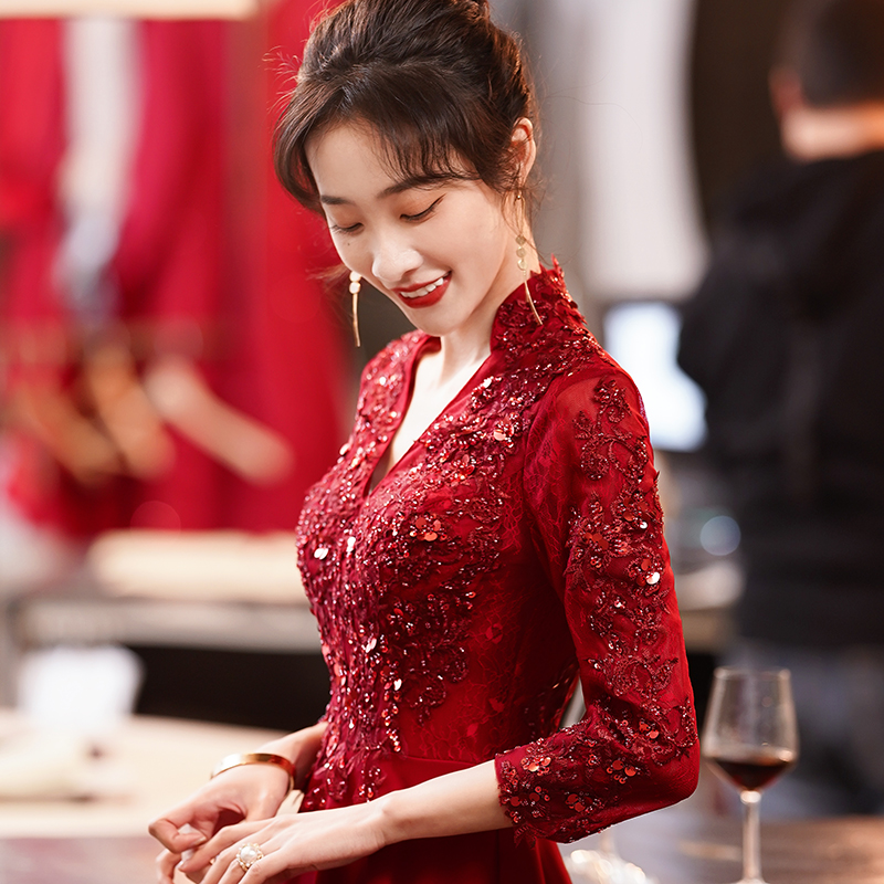 敬酒服新娘2021结婚新款冬天