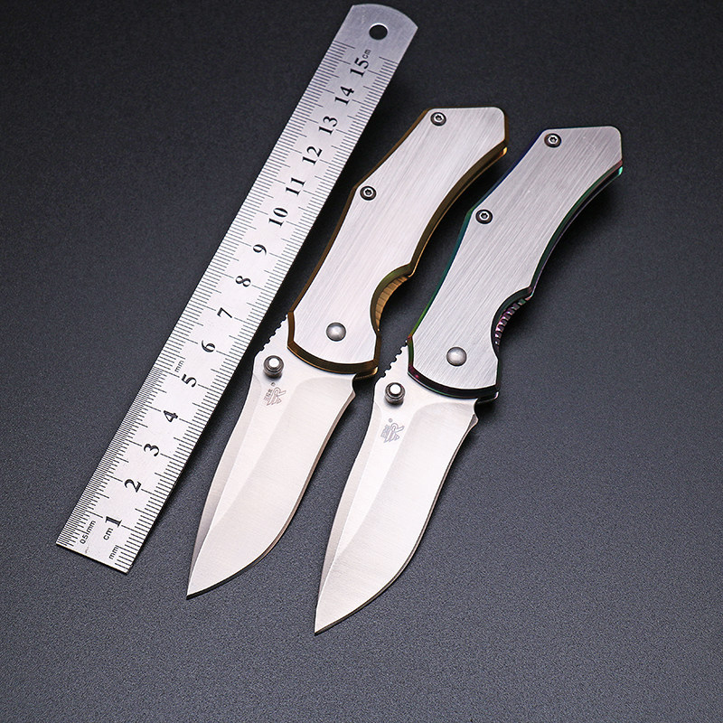 三刃木7074户外随身高硬度折叠刀不锈钢便携锋利小刀水果刀具包邮