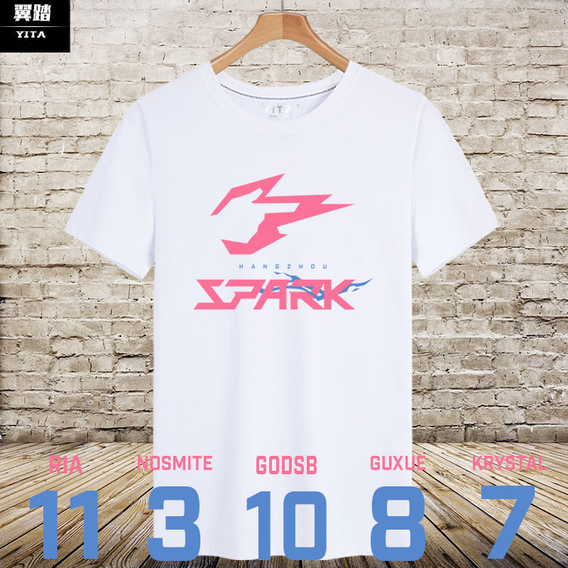 守望先锋杭州闪电队战队队服t恤短袖