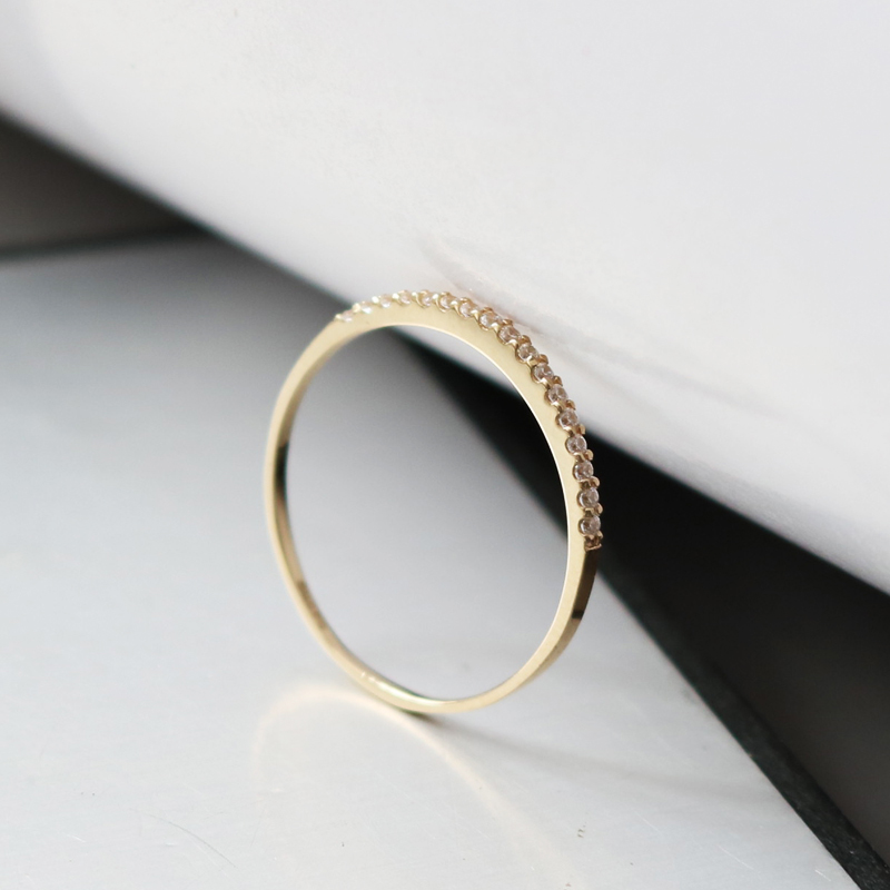 j mo 轻奢珠宝k金店的优惠券大全—jmo韩国纯14k金戒指 满锆一排钻