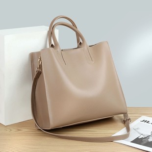 包包2024新款手提包女托特包大容量斜挎包大包时尚高级感真皮女包