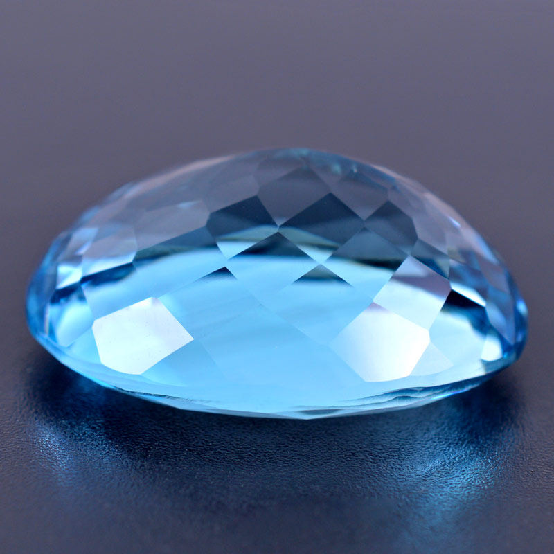 64.12克拉 纯净体瑞士蓝托帕石裸石 纯净透明【9681】