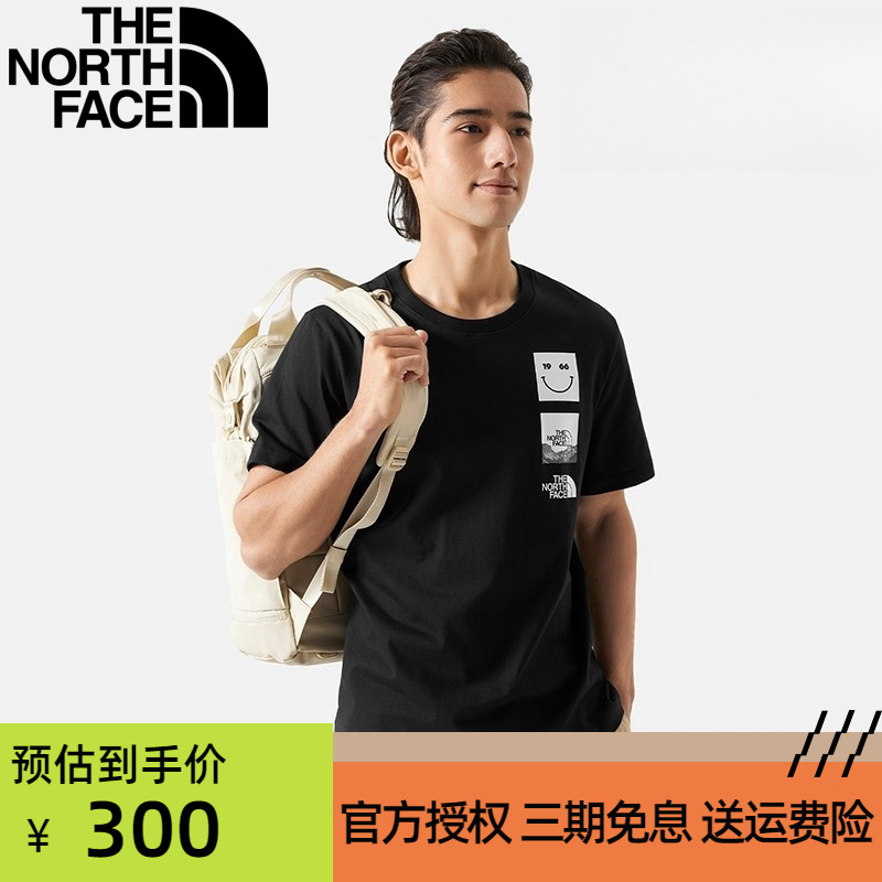 TheNorthFace北面短袖男女情侣春夏新品半袖户外运动体恤棉质短袖