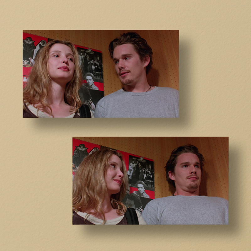 before sunrise爱在黎明破晓前/两张小海报/卧室装饰画(去比价)去淘宝