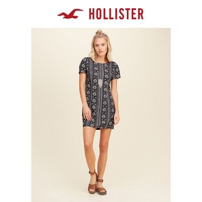 Hollister图案背后交叉连衣裙 女 110363 75元
