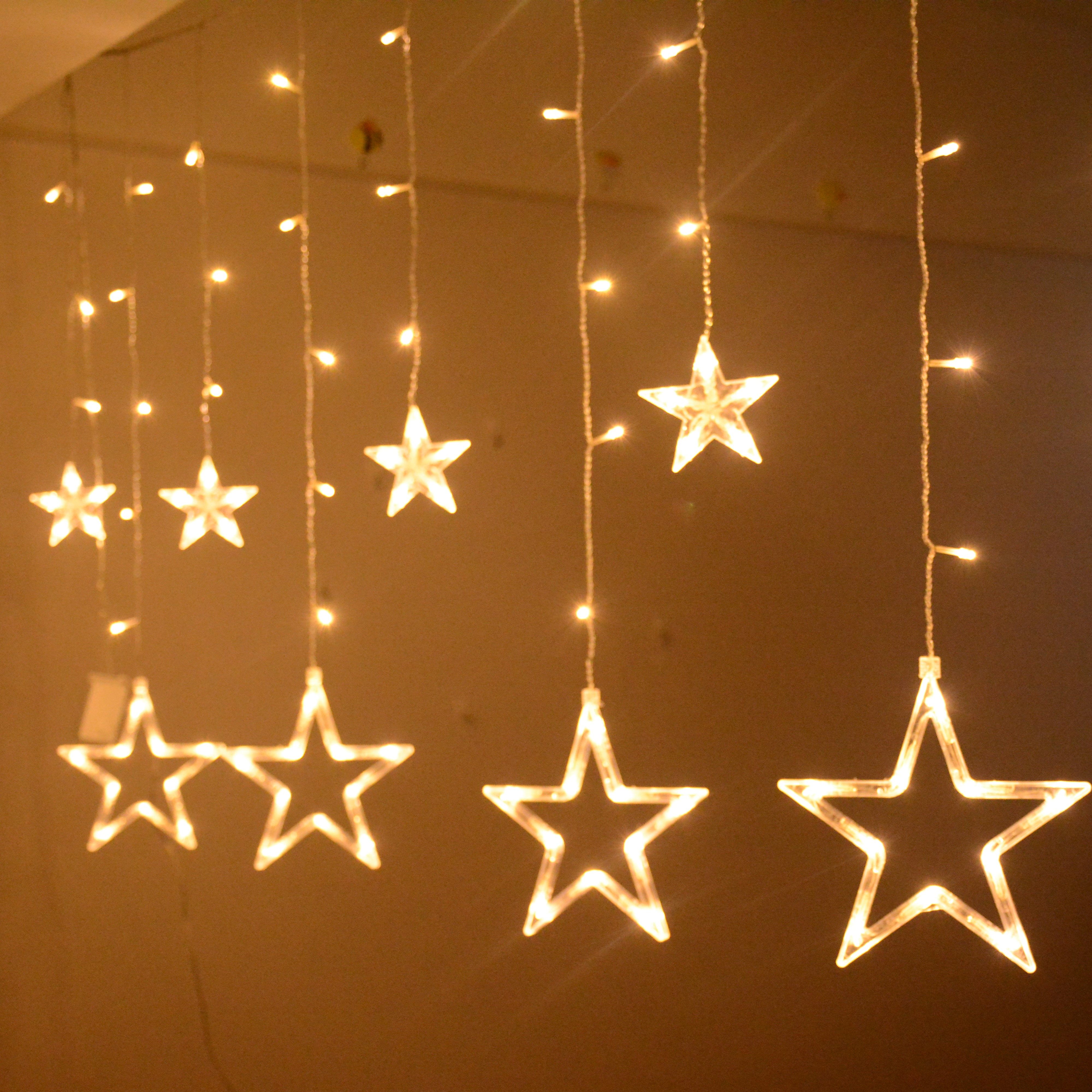 星星灯串 韩国拍照 房间装饰