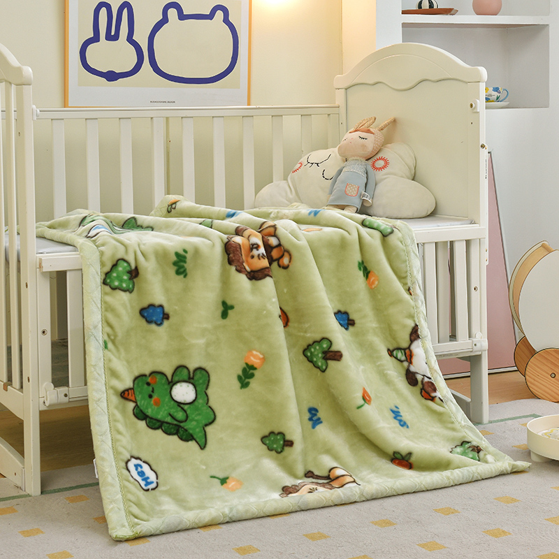 儿童婴儿毛毯双层加厚宝宝盖毯幼儿园