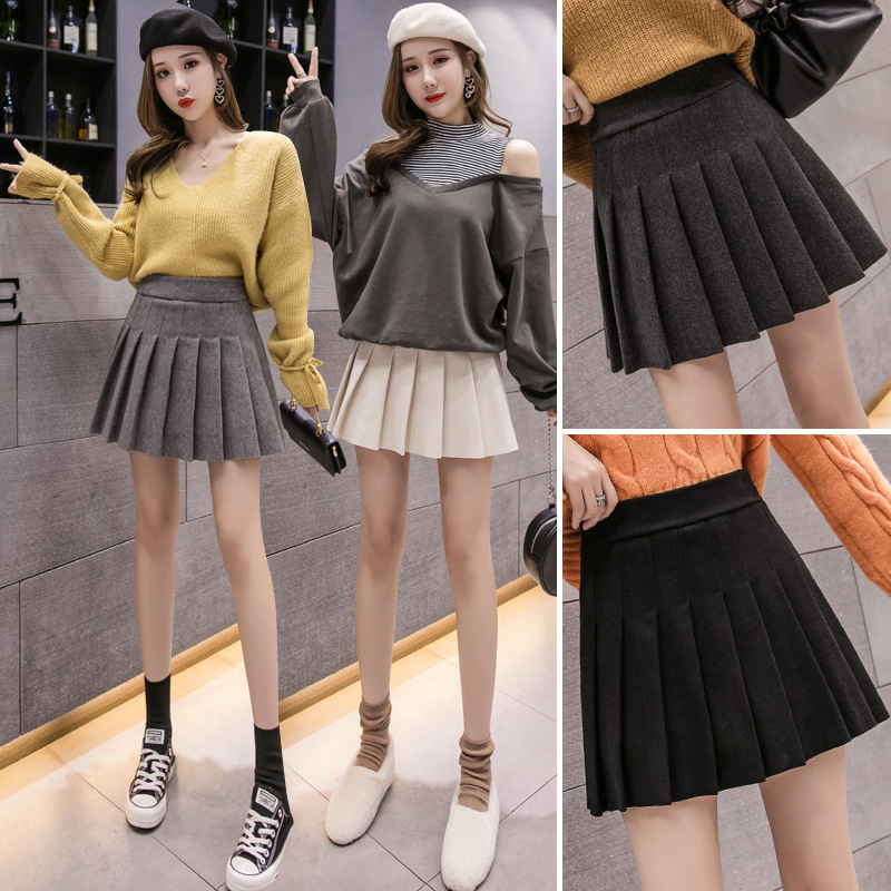 Autumn and winter college wind pleated skirt shows thin|ruв категории Женская одежда, юбка - от Buy2taobao.com для оказания профессиональной услуги покупки агента Taobao
