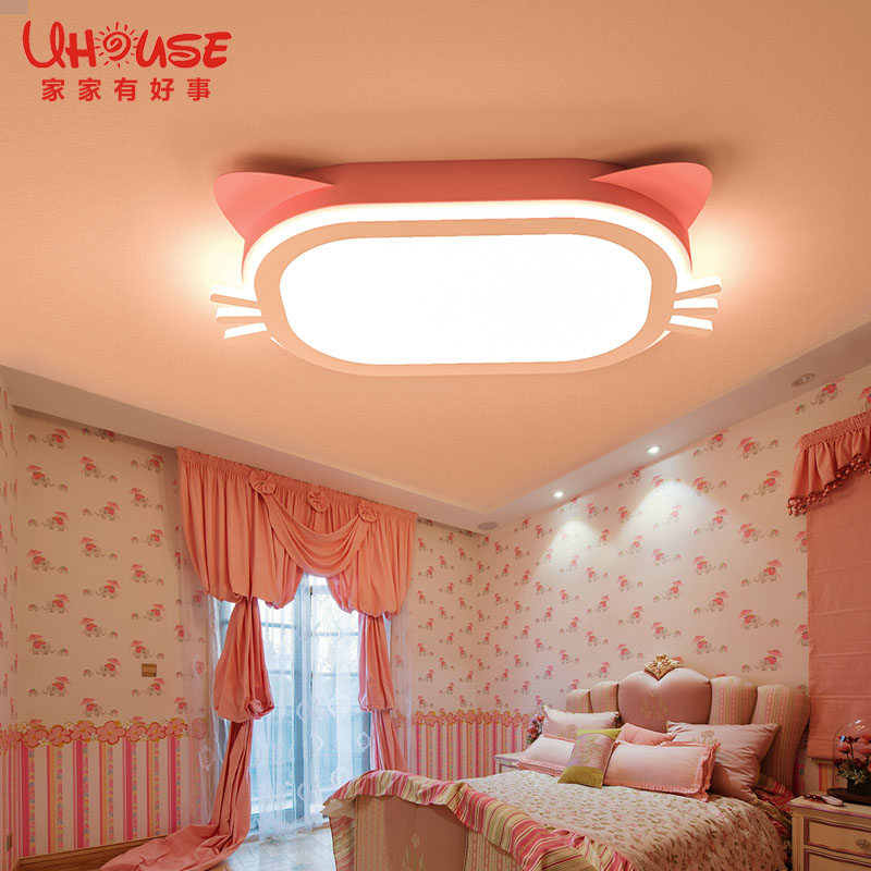 Children's Room princess girl Room Cartoon girl Bedroom lights kt Ceiling lamp lovely kitty Cat lampin the Decoration main material , Lamps , 吸顶灯(新), 儿童房吸顶灯 category - from Buy2taobao.com to provide professional Taobao agent buy service