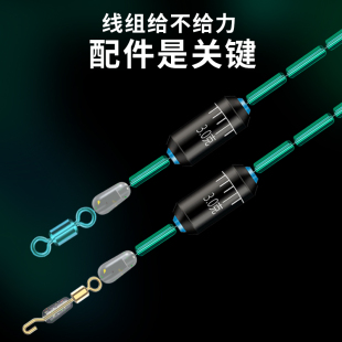 新品太空豆套装全套组合硅胶特级钓鱼主线组配件鱼线八字环漂座大