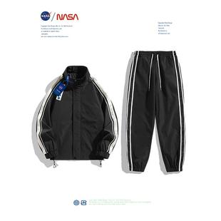 NASA青少年运动套装男春秋季潮流休闲帅气一套搭配两件套衣服裤子