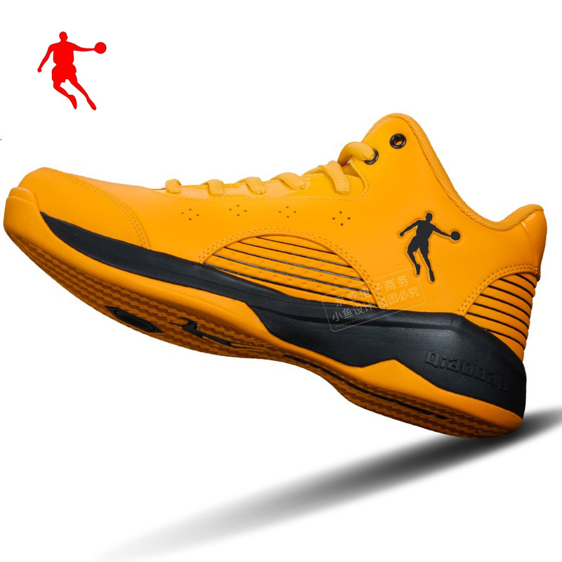 乔丹黄色篮球鞋学生校园比赛战靴子乔丹专柜正品运动鞋大黄蜂系列