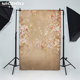 意达欧灰色复古影楼写真拍照背景道具3d立体花卉风人像摄影背景布