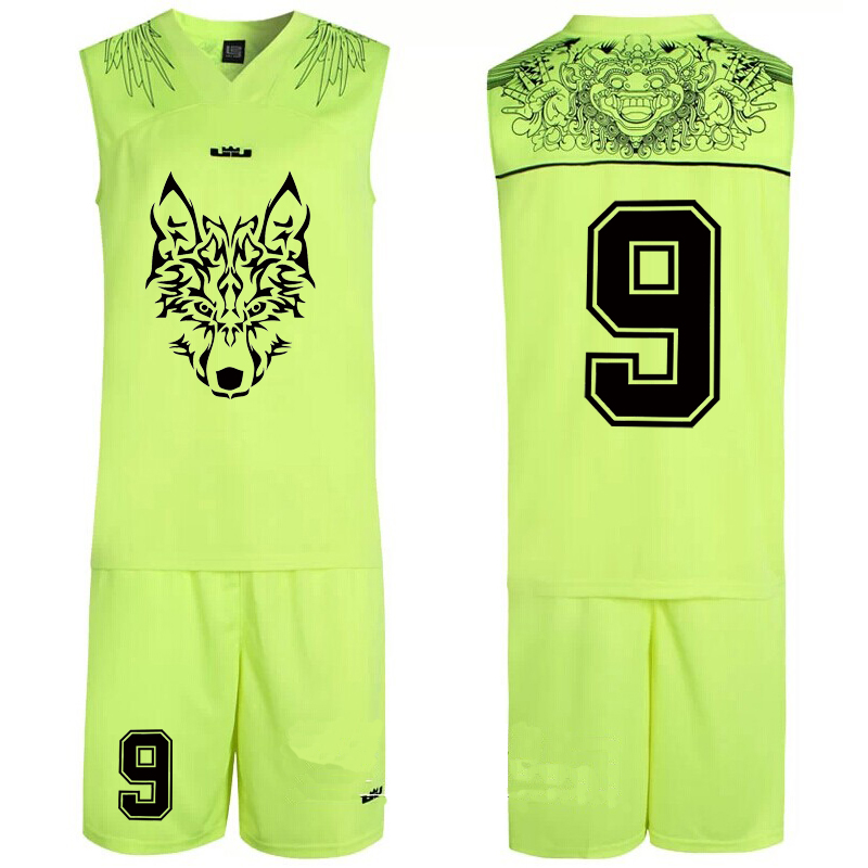 比赛训练字号队服定制 篮球服套装 运动儿童球