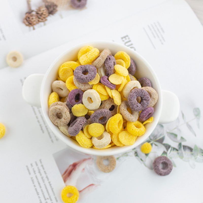 热销玉米片无糖_低脂谷物圈卡玉米片脆麦圈红枣黑米紫薯圈非无糖即食