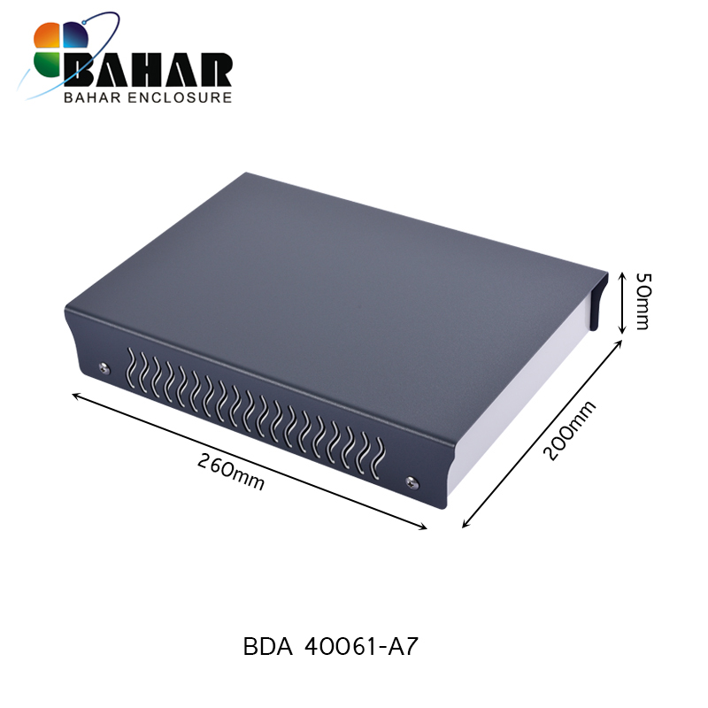 电子仪器仪表外壳 金属工控壳体巴哈尔 高档电解板材机箱BDA40061