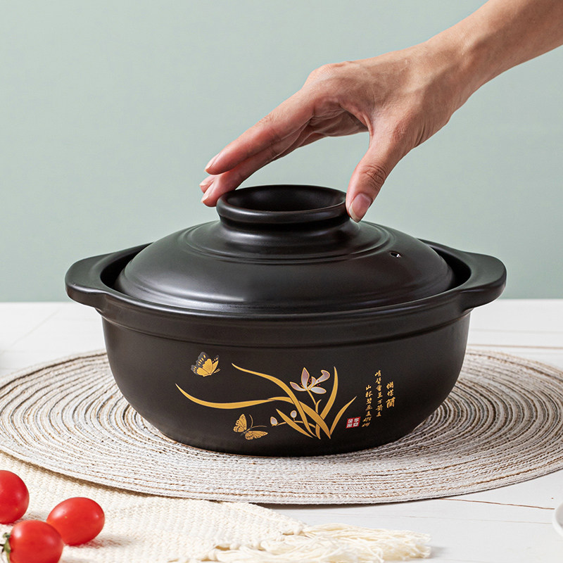 金刚煲中式陶瓷炖锅砂锅家用煲汤锅沙锅耐高温陶土石锅燃气款汤煲