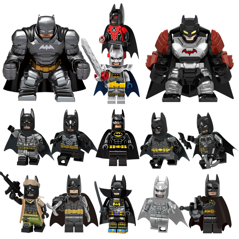 正义联盟DC重装蝙蝠侠超级英雄男孩子拼装兼容乐高积木小人仔玩具