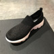 skechers斯凯奇女鞋懒人一脚蹬防滑舒适运动休闲健步鞋15776-BKMT