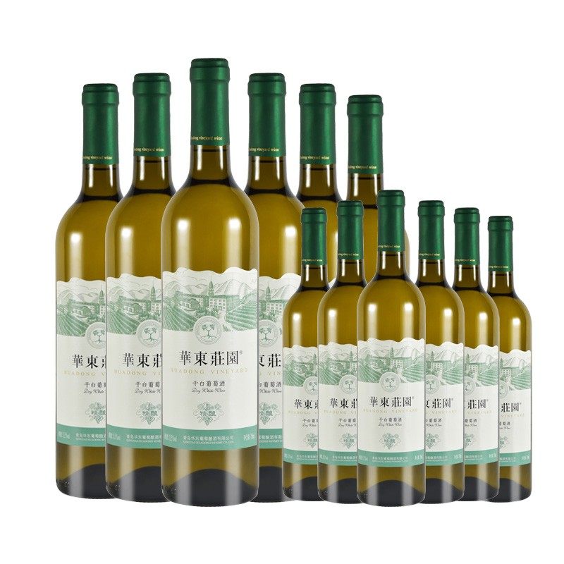 华东庄园干白葡萄酒 整箱酒类干白葡萄酒750ml*12支装