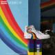 CONVERSE匡威 Pride 1970s彩虹色水晶底高帮米白帆布鞋 170821C