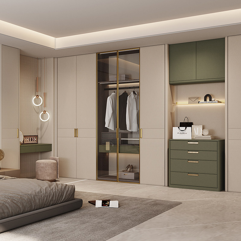 百得胜米兰达水漆全屋定制卧室整体家居现代轻奢衣柜定做一门到顶