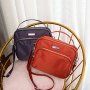 Fashion Simple Small Square Bag Nylon Women's Bag Casual Ladies One Shoulder Messenger Bag Mom Canvas Bag Lightweight Bag Women