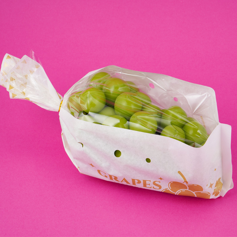 阳光玫瑰葡萄包装袋晴王包装二合一纸塑一体袋水果保鲜袋批发定制