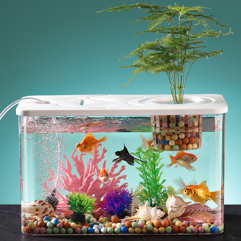 家用乌龟专用缸客厅造景巴西龟缸饲养箱塑料金鱼缸鱼缸处理价带盖
