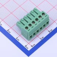 PF381-C06ASMN1 插拔式接线端子 插头 3.81mm 排数:1 每排P数:6