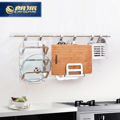 朗派太空铝厨房置物架壁挂架厨具收纳架刀架用品挂件套装调味料架