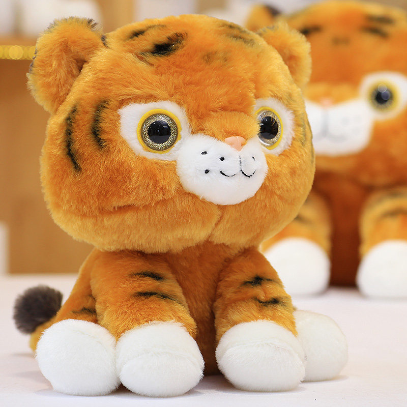 宝宝虎仿真老虎公仔布娃娃毛绒玩具虎年吉祥物抱抱宝贝抓机小玩偶