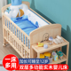 牧童坊婴儿床实木多功能新生bb宝宝床可移动儿童床摇篮床拼接大床