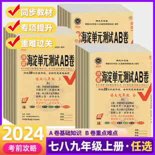 2024海淀单元测试ab卷七年级下册同步单元测试卷初中七八九年级下册试卷全套语文数学英语物理历史化学课本同步期中期末必刷题试卷