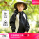 小骆驼儿童冲锋衣亲子款2024春季新款三防保暖户外运动风衣外套