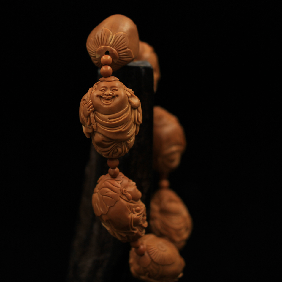 苏工核雕2.0cm《群仙会》