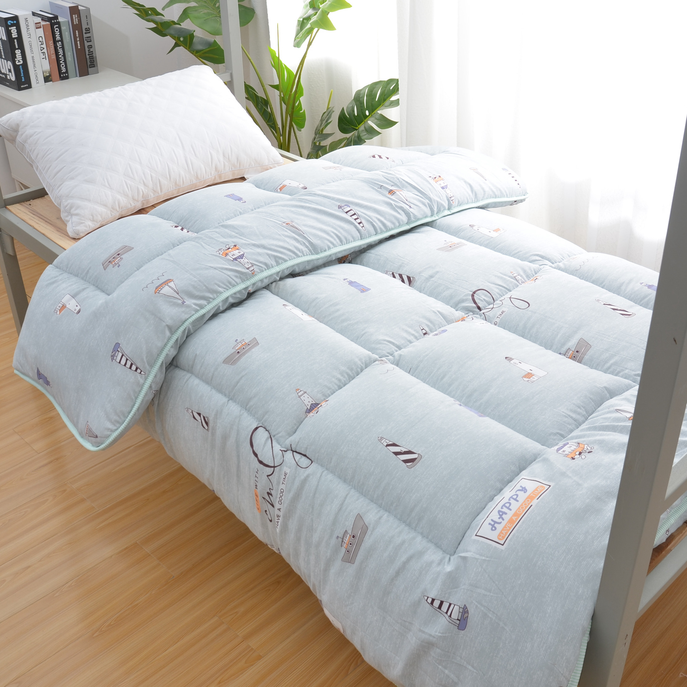 夏季空调被夏凉被全棉单人纯棉薄款被子双人水洗棉夏被可机洗被芯