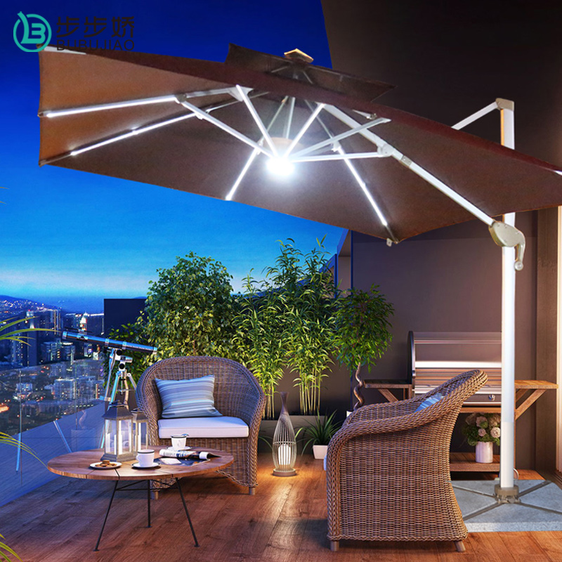 outdoors Sunshade courtyard led villa Terrace leisure time solar energy Garden Open air balcony Romein the Residential furniture , Outdoor/Patio furniture , Umbrellas , Umbrellas category - from Buy2taobao.com to provide professional Taobao agent buy service