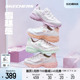 Skechers斯凯奇雪糕熊女鞋老爹鞋冰淇淋撞色甜美舒适透气熊猫鞋