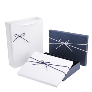 礼物盒空盒精美生日礼盒简约蓝色包装盒装围巾衣服礼品盒超大号