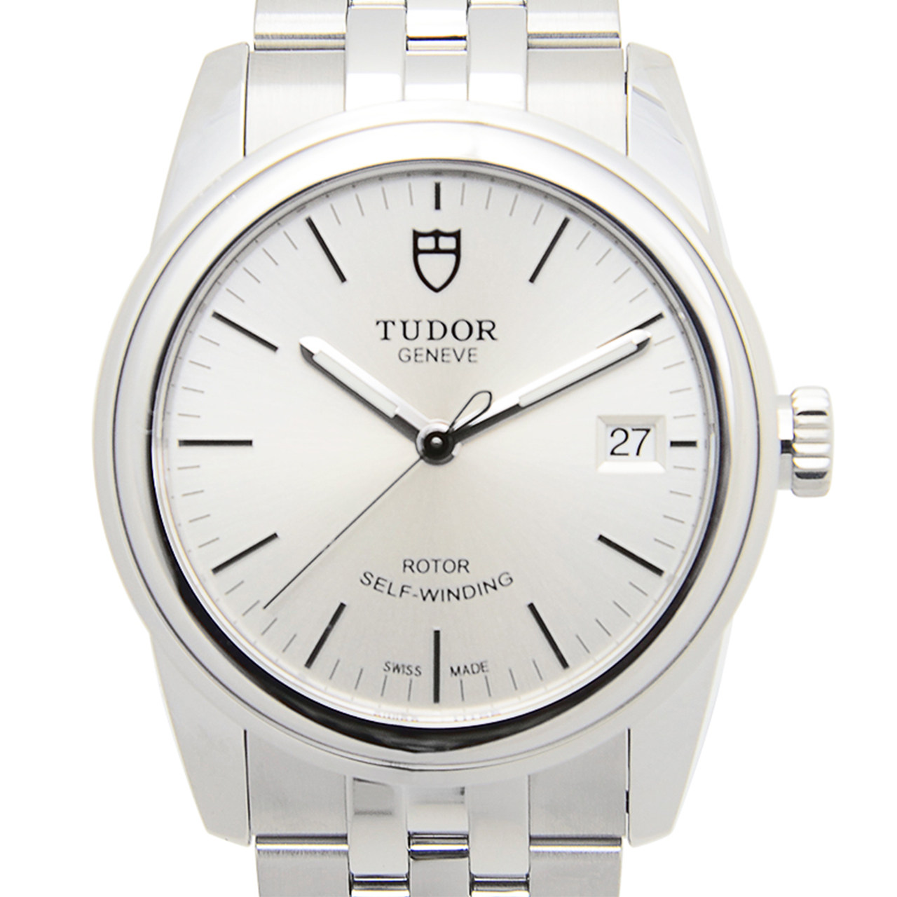 【9.9新】帝舵 骏珏系列55000-68050 自动机械男表 银光面条字