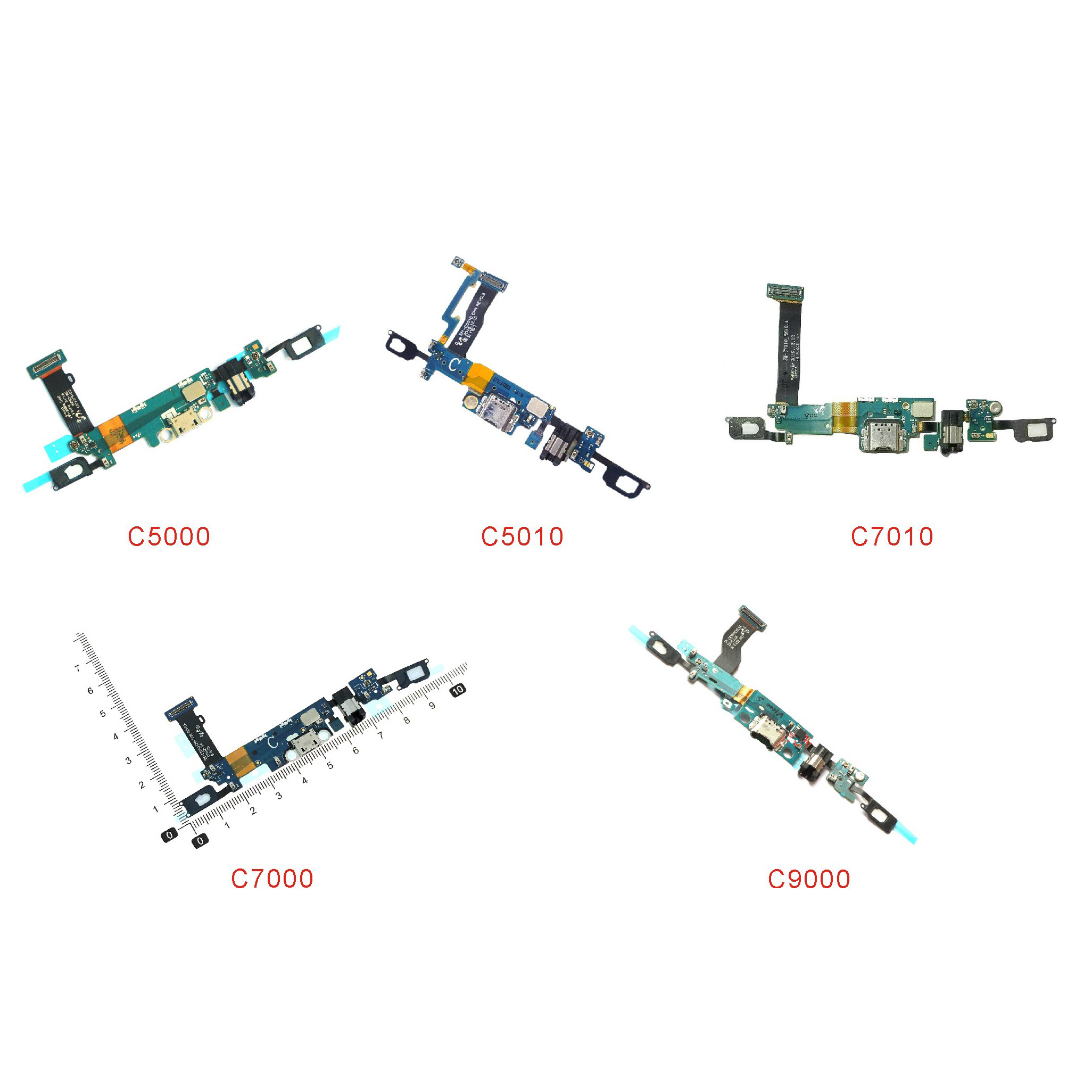 一折三星c7000尾插排线_适用三星c5 c5000 c7000 c5010 c7010 c9000尾